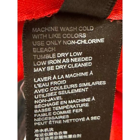 Urban Outfitters Shirt Women's Size XS NWT Strappy Back Puff Sleeve Red - Picture 12 of 14